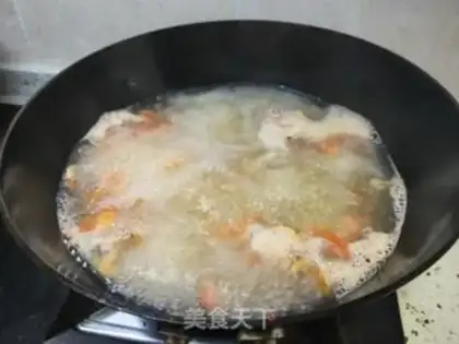 Make Beef shrimp egg noodles step 7
