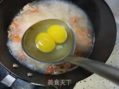 Make Beef shrimp egg noodles step 8