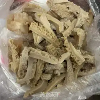 Make # White radish veal # step 1