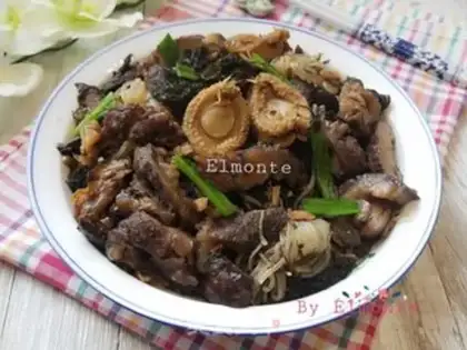 Make Squirt abalone and sea cucumber step 15