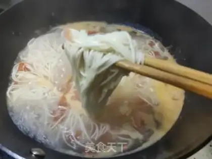 Make Beef shrimp egg noodles step 10