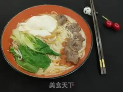 Make Beef shrimp egg noodles step 12