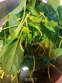 Make A spinach fan step 1