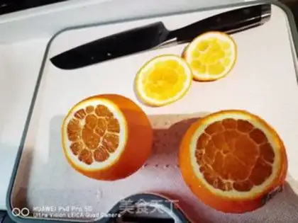 Make Orange steamed eggs step 1
