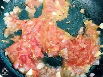 Make Beefball cheese rice step 1