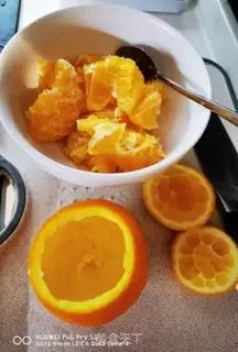 Make Orange steamed eggs step 2