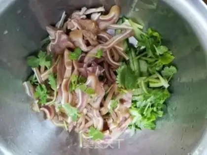 Make Pork ears with cucumbers step 1