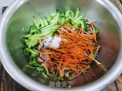 Make Pork ears with cucumbers step 3