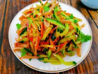 Make Pork ears with cucumbers step 5