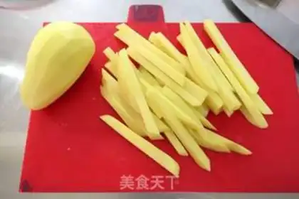 Make Air fried rice onion ring fries step 3