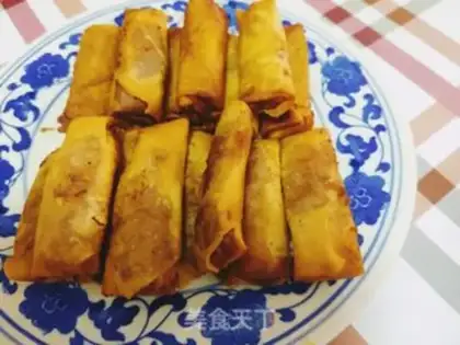 Make Spring rolls step 4