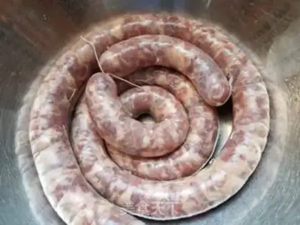 Make Homemade wide sausages step 9