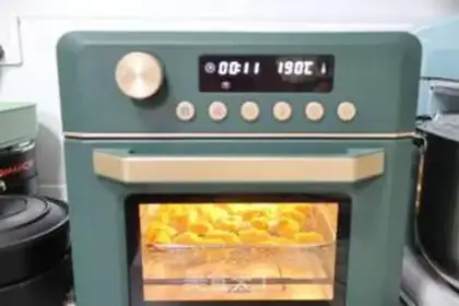Make Air fried rice onion ring fries step 12