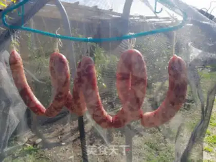 Make Homemade wide sausages step 11
