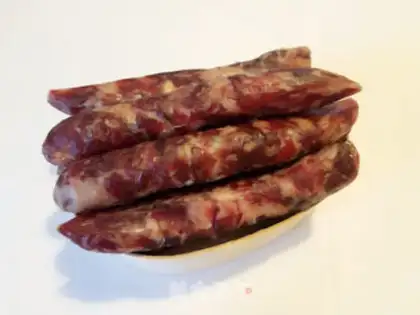 Make Homemade wide sausages step 12