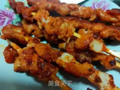Make The fried flesh and blood are connected step 4