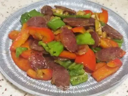 Make Weenie fried red pepper step 9