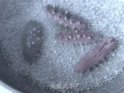 Make Burning sea cucumber step 5