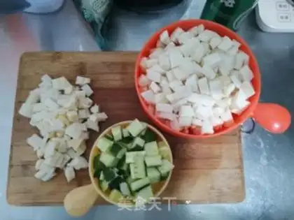Make The apricot cucumbers step 3