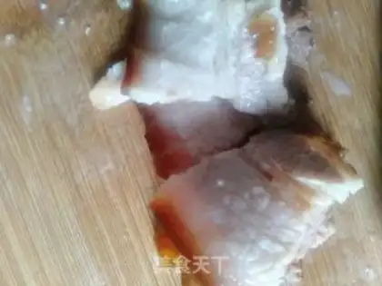 Make Garlic meat step 1