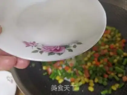 Make Five-colour vegetable grains step 6