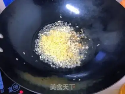 Make Garlic fan steams the meat step 3