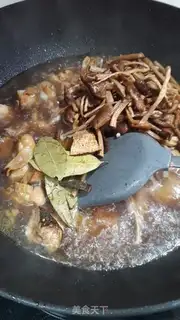 Make Tea mushroom chicken stew step 7