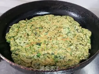 Make Spinach pancakes step 5