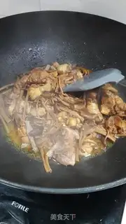 Make Tea mushroom chicken stew step 10