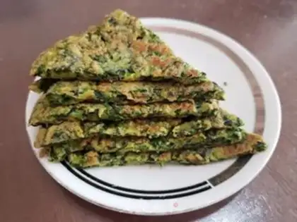 Make Spinach pancakes step 8