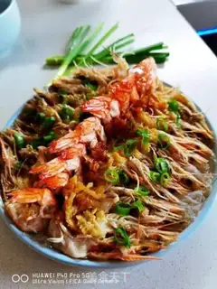 Make A garlic fan with a shrimp step 15