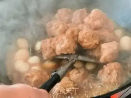 Make Meatball boiled quail eggs step 4