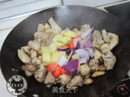 Make Potato chicken step 3
