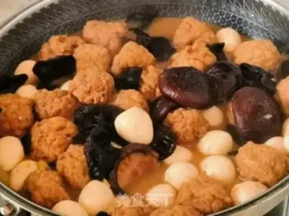 Make Meatball boiled quail eggs step 7