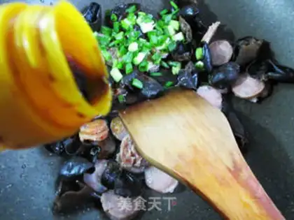 Make Sausage and black wood step 4