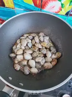 Make Saffron clams step 7