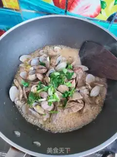 Make Saffron clams step 9