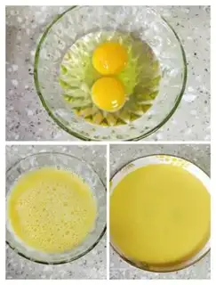 Make Meat and eggs step 1