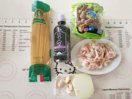 Make And pasta with chicken mushroom cream step 0