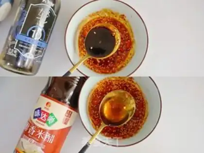 Make Spicy red-oiled chicken silk step 8