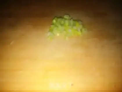 Make Ham fried rice cake step 1