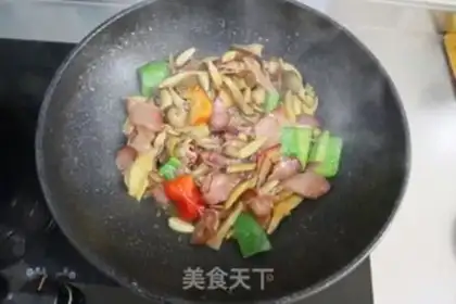 Make Two pepper mushrooms for pork step 6