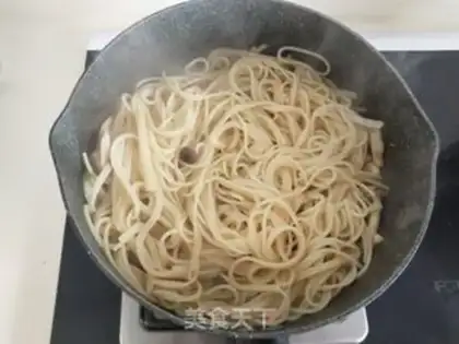 Make And pasta with chicken mushroom cream step 7
