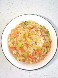Make Weed ham and rice step 5