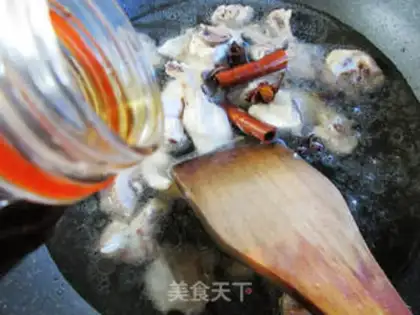Make The water is burning chicken step 3