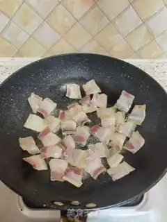 Make Salted fried rice cake step 9