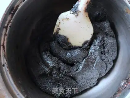 Make A hair with black sesame pills step 8