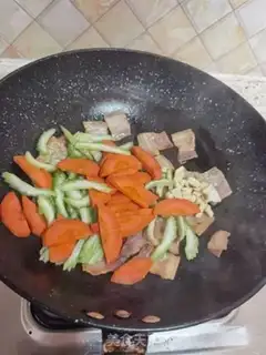 Make Salted fried rice cake step 12
