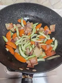 Make Salted fried rice cake step 13
