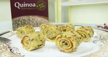 Make quinoa egg rolls step 5